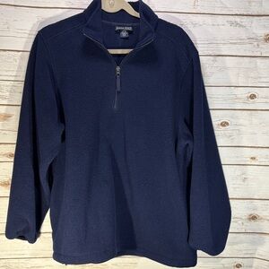 Lands' End Women's Half-Zip Fleece in Navy L